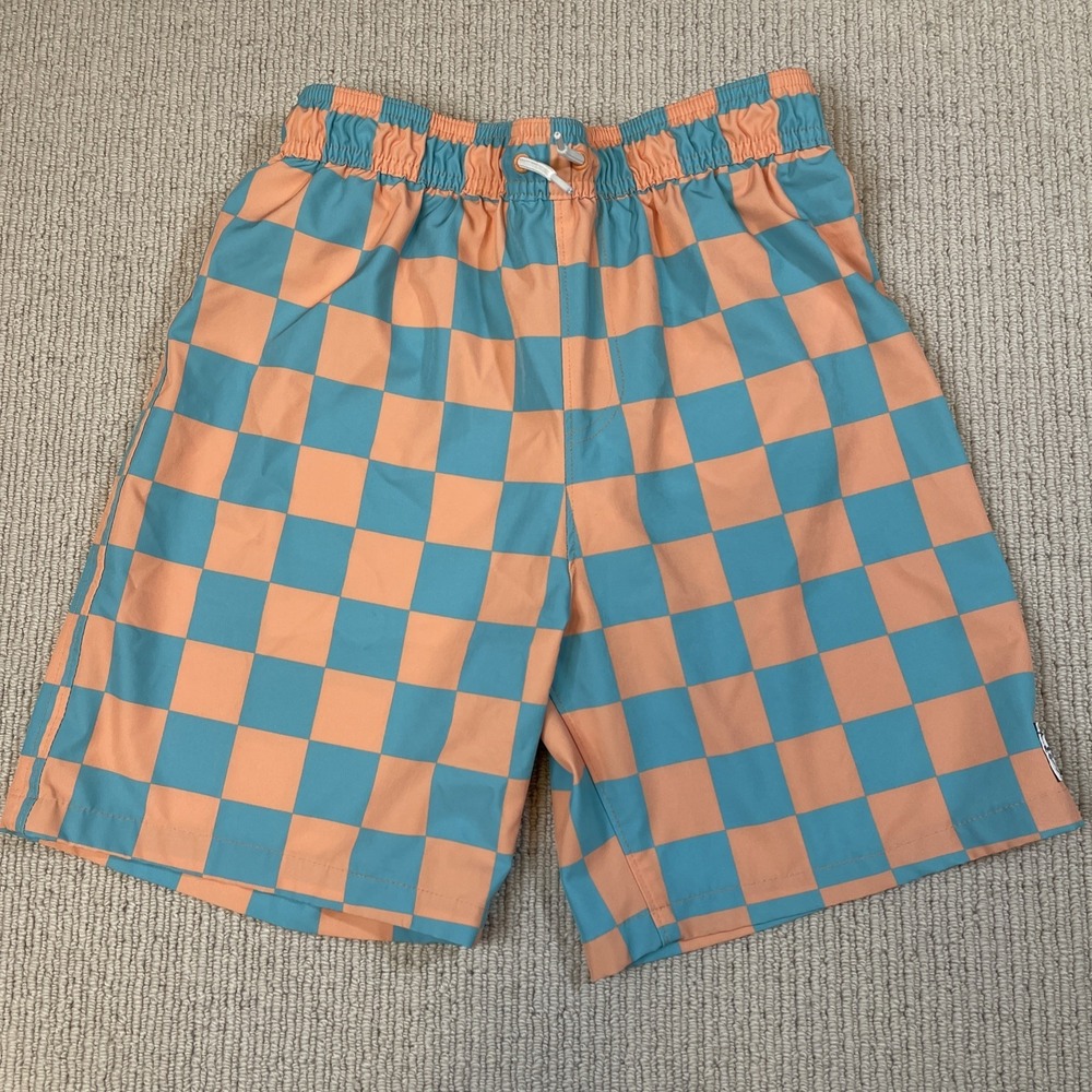 Abercrombie Kids Boys 15/16 Swim Trunks Checkered